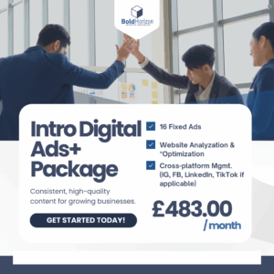 Intro (PLUS) Digital Ads Package (16 Custom Built Fixed Ads )