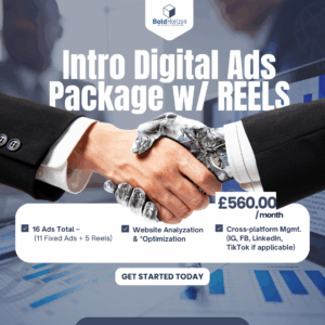 Intro Digital Ads (PLUS) Package w/(16 ads) with 11 Custom Built Fixed Ads & 5 Custom Reels